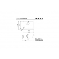 Zlewozmywak Schock QUADRO N-100 CREMA
